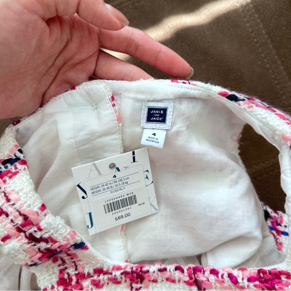 NWT!!! Janie & Jack The Tweed Dress, Sizes 4 - Picture 7 of 7